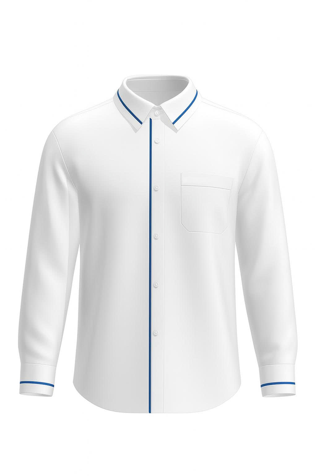 Lands End-Men's Short Sleeve Easy Care Twill Shirt