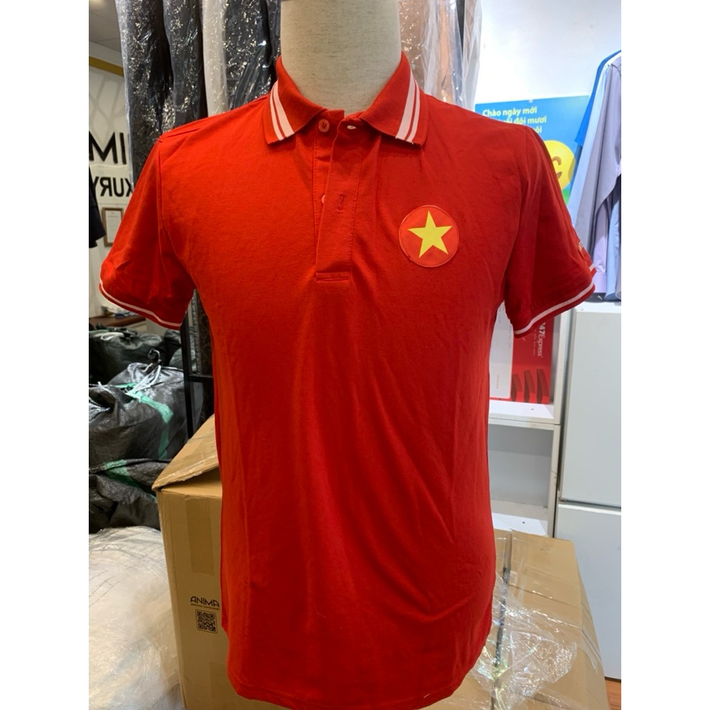 ÁO POLO NAM, NỮ CỜ ĐỎ SAO VÀNG