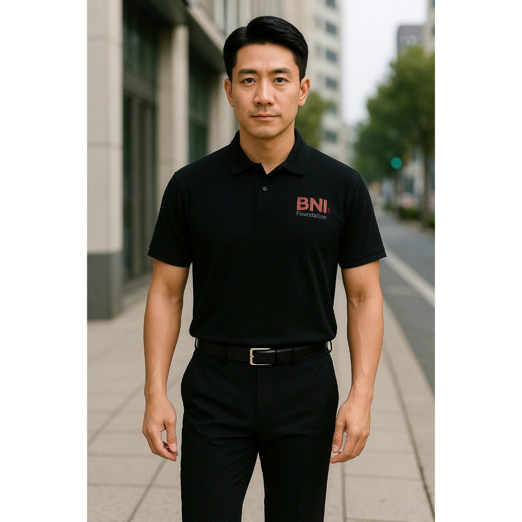 ÁO POLO ĐEN BNI FOUDATION