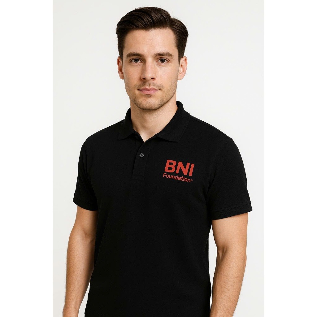 ÁO POLO ĐEN BNI FOUDATION