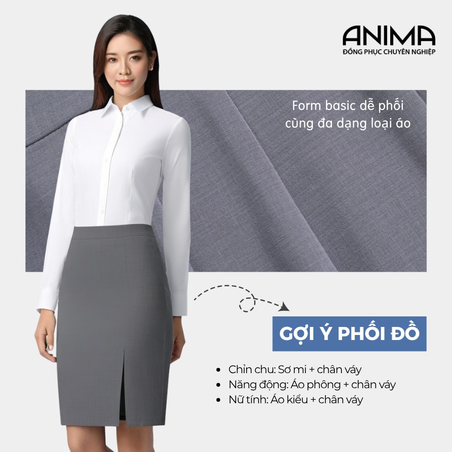 CHÂN VÁY NỮ HÀN QUỐC XẺ ĐÙI ANIMA