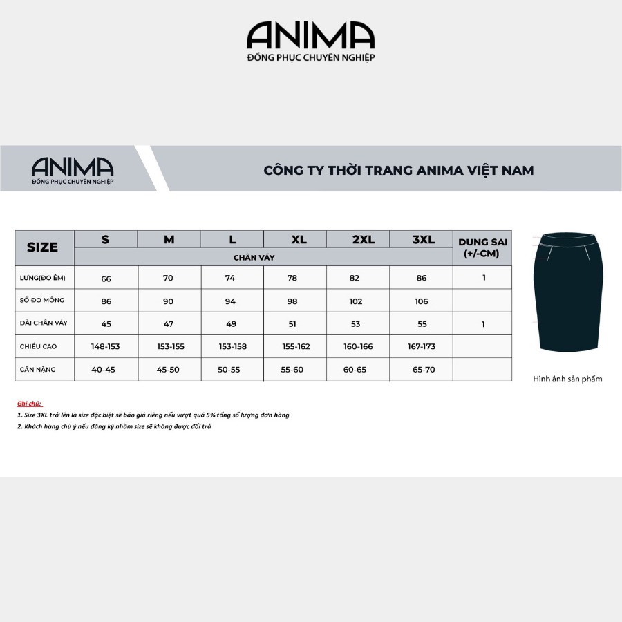 CHÂN VÁY NỮ HÀN QUỐC XẺ ĐÙI ANIMA